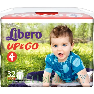 Подгузники-трусики Libero Up&Go Maxi 4 (32 шт)